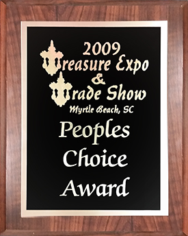 2009 Treasure Expo & Trade Show - Myrtle Beach, SC - Peoples Choice Award - Seafarer Exploration Corp